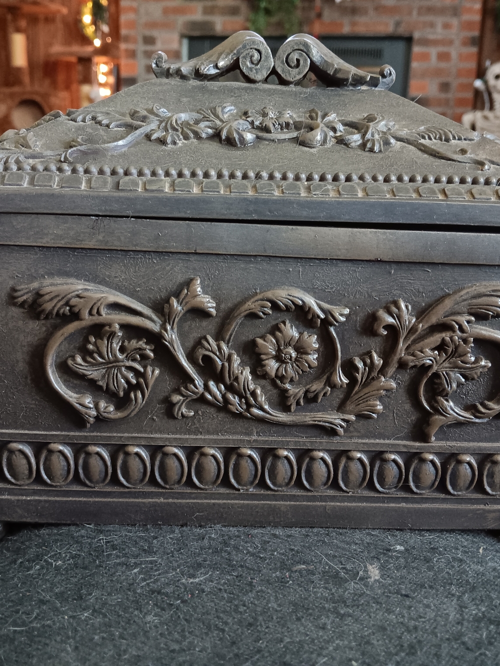 Ornate Victorian Anglo-Indian Style Jewelry Casket (Chest)